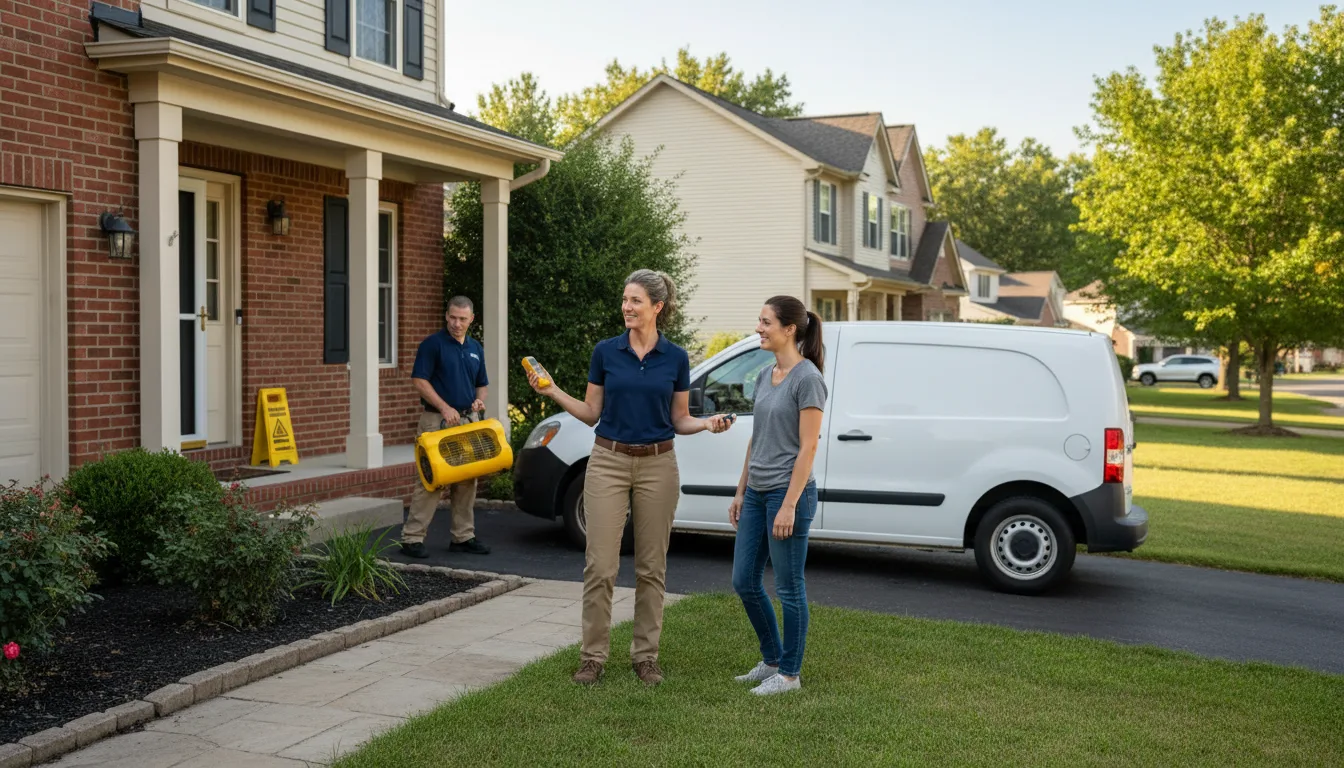 Residential water damage restoration in Van Hornesville, NY